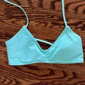 forever 21 blue bikini top